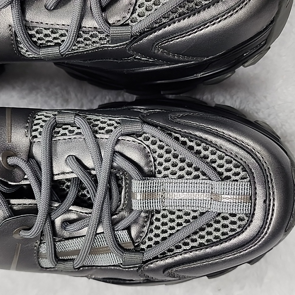 Asos Design Chunky Sneakers In Gunmetal - Picture 10 of 15